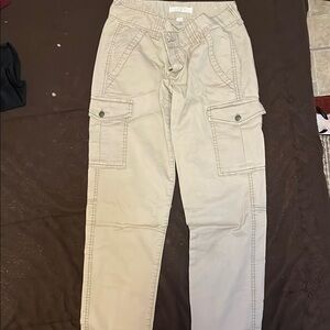 Beige Cargo Pants